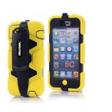 Apple Iphone 5C Case Silicone With Hard Pc Double Color Clips Protective Case For Apple Iphone 5C(Yellow)