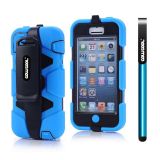 Apple Iphone 5C Case Silicone With Hard Pc Double Color Clips Protective Case For Apple Iphone 5C(Sky Blue)