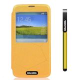 Samsung N9600 Galaxys5 Case Pu Leather Football Texture Openings Double Sided Protective Case For Samsung N9600 Galaxys5(Yellow)