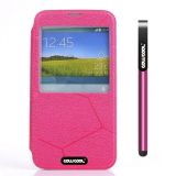 Samsung N9600 Galaxys5 Case Pu Leather Football Texture Openings Double Sided Protective Case For Samsung N9600 Galaxys5(Pink)