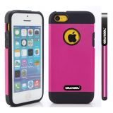 Apple Iphone 5C Case Tpu With Pc Double Color 2in1 Hybrid High Impact Protective Case For Apple Iphone 5C(Pink)