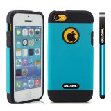 Apple Iphone 5C Case Tpu With Pc Double Color 2in1 Hybrid High Impact Protective Case For Apple Iphone 5C(Sky Blue)