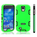 Samsung N9600 Galaxys5 Case Silicone With Hard Pc Double Color 2in1 Hybrid High Impact Protective Case For Samsung N9600 Galaxys5(Green with Black)