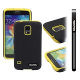 Samsung N9600 Galaxys5 Case Silicone With Hard Pc Double Color 2in1 Hybrid High Impact Protective Case For(Yellow)