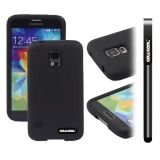 Samsung N9600 Galaxys5 Case Silicone With Hard Pc Double Color 2in1 Hybrid High Impact Protective Case For(Black)