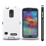 Samsung N9600 Galaxys5 Case Silicone With Hard Pc Double Color 2in1 Hybrid High Impact Protective Case For Samsung N9600 Galaxys5(White)