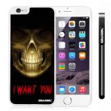 Apple Iphone 6 Plus 5.5 Inch Case Hard PC Skull I Want You With White Shell Single Layer Protective Case (1)