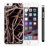 Apple Iphone 6 Plus 5.5 Inch Case Hard PC Staggered Straw Grass Mossy Camo weed White Shell Single Layer Protective Case (1)