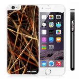 Apple Iphone 6 Plus 5.5 Inch Case Hard PC Straw Grass Mossy Camo weed White Shell Single Layer Protective Case (2)