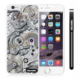 Apple Iphone 6 Plus 5.5 Inch Case Hard PC Gear tour machinery White Shell Single Layer Protective Case (4)