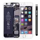 Apple Iphone 6 Plus 5.5 Inch Case Hard PC Circuit structure White Shell Single Layer Protective Case (6)