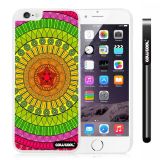 Apple Iphone 6 Plus 5.5 Inch Case Hard PC Atlantis Maya Tribal White Shell Single Layer Protective Case (2)