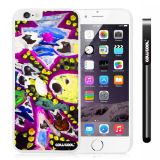 Apple Iphone 6 Plus 5.5 Inch Case Hard PC Colorful kid Watercolor Fish Competition food White Shell Single Layer Protective Case (1)