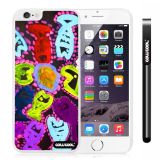 Apple Iphone 6 Plus 5.5 Inch Case Hard PC Colorful kid Watercolor Fish Competition food White Shell Single Layer Protective Case (2)