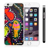 Apple Iphone 6 Plus 5.5 Inch Case Hard PC Colorful kid Watercolor Fish Competition food White Shell Single Layer Protective Case (4)