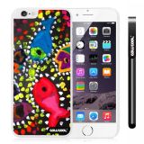 Apple Iphone 6 Plus 5.5 Inch Case Hard PC Colorful kid Watercolor Fish Competition food White Shell Single Layer Protective Case (5)