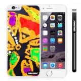 Apple Iphone 6 Plus 5.5 Inch Case Hard PC Colorful kid Watercolor Fish Competition food White Shell Single Layer Protective Case (12)