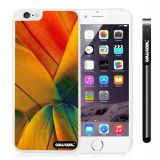 Apple Iphone 6 Plus 5.5 Inch Case Hard PC Colorful birds feathers White Shell Single Layer Protective Case (2)