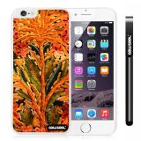 Apple Iphone 6 Plus 5.5 Inch Case Hard PC oil painting Style Flower plants White Shell Single Layer Protective Case (Style1)