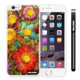 Apple Iphone 6 Plus 5.5 Inch Case Hard PC Fashion Design sunflowers plants White Shell Single Layer Protective Case (Style4)