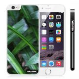 Apple Iphone 6 Plus 5.5 Inch Case Hard PC Leaves and branches of bamboo White Shell Single Layer Protective Case (Style2)