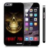 Apple Iphone 6 Plus 5.5 Inch Case Hard PC Skull I Want You With Black Shell Single Layer Protective Case (1)