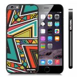 Apple Iphone 6 Plus 5.5 Inch Case Hard PC Colorful bohemian Triangle Totem Black Shell Single Layer Protective Case (5)