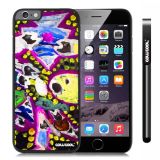 Apple Iphone 6 Plus 5.5 Inch Case Hard PC Colorful kid Watercolor Fish Competition food Black Shell Single Layer Protective Case (1)