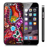 Apple Iphone 6 Plus 5.5 Inch Case Hard PC Colorful kid Watercolor Fish Competition food Black Shell Single Layer Protective Case (6)