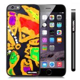 Apple Iphone 6 Plus 5.5 Inch Case Hard PC Colorful kid Watercolor Fish Competition food Black Shell Single Layer Protective Case (12)