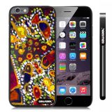 Apple Iphone 6 Plus 5.5 Inch Case Hard PC Colorful kid Watercolor Fish Competition food Black Shell Single Layer Protective Case (14)