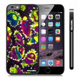 Apple Iphone 6 Plus 5.5 Inch Case Hard PC Colorful kid Watercolor Fish Competition food Black Shell Single Layer Protective Case (16)