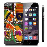 Apple Iphone 6 Plus 5.5 Inch Case Hard PC Colorful kid Watercolor Fish Competition food Black Shell Single Layer Protective Case (20)