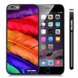 Apple Iphone 6 Plus 5.5 Inch Case Hard PC perfect birds feathers Black Shell Single Layer Protective Case (5)