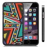 Apple iphone 6 4.7 Inch Soft Silicone Triangle bohemian Plaid Totem Black Shell Single Layer Protective Case (7)