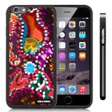 Apple iphone 6 4.7 Inch Soft Silicone Colorful kid Watercolor Fish Competition food Black Shell Single Layer Protective Case (6)