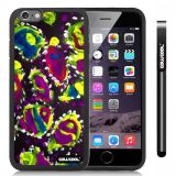 Apple iphone 6 4.7 Inch Soft Silicone Colorful kid Watercolor Fish Competition food Black Shell Single Layer Protective Case (16)