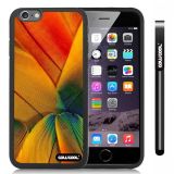 Apple iphone 6 4.7 Inch Soft Silicone Colorful birds feathers Black Shell Single Layer Protective Case (2)