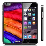 Apple iphone 6 4.7 Inch Soft Silicone perfect birds feathers Black Shell Single Layer Protective Case (5)