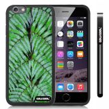 Apple iphone 6 4.7 Inch Soft Silicone Leaves and branches of bamboo Black Shell Single Layer Protective Case (Style1)