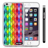 Apple iphone 6 4.7 Inch Soft Silicone Colorful Plaid Totem Transparent Shell Single Layer Protective Case (1)