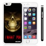 Apple iphone 6 4.7 Inch Soft Silicone Skull I Want You With White Shell Single Layer Protective Case (1)