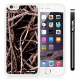 Apple iphone 6 4.7 Inch Soft Silicone Staggered Straw Grass Mossy Camo weed White Shell Single Layer Protective Case (1)