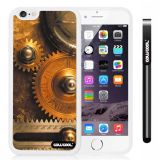 Apple iphone 6 4.7 Inch Soft Silicone Gear machinery Retro White Shell Single Layer Protective Case (7)