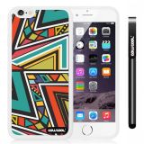 Apple iphone 6 4.7 Inch Soft Silicone Colorful bohemian Triangle Totem White Shell Single Layer Protective Case (5)