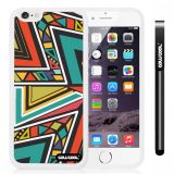 Apple iphone 6 4.7 Inch Soft Silicone Interlaced bohemian Plaid Totem White Shell Single Layer Protective Case (6)