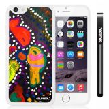 Apple iphone 6 4.7 Inch Soft Silicone Colorful kid Watercolor Fish Competition food White Shell Single Layer Protective Case (4)