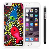 Apple iphone 6 4.7 Inch Soft Silicone Colorful kid Watercolor Fish Competition food White Shell Single Layer Protective Case (5)